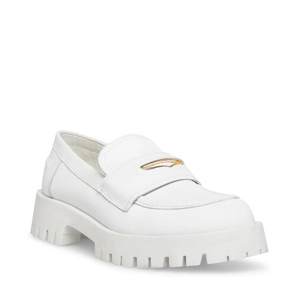 STEVE MADDEN - LAWRENCE WHITE LEATHER
